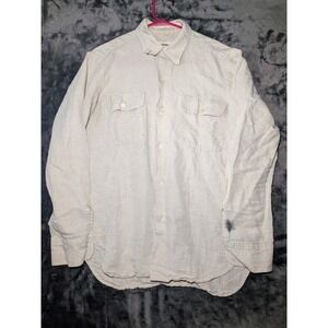 Buck Mason Desert Field Shirt Linen Cotton Beige Long Sleeve Mens XS BM13208.803
